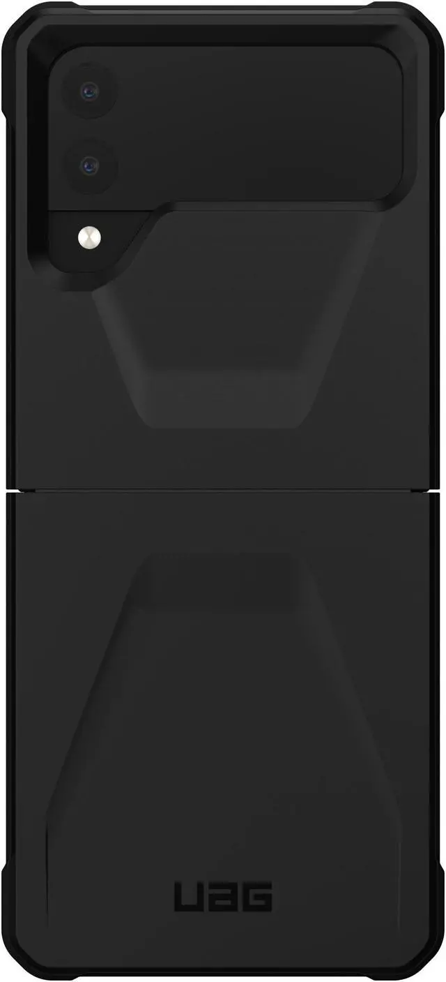 Alt view image 4 of 8 - UAG Designed for Samsung Galaxy Z Flip 4 Case 2022 Black Civilian Sleek Ultra-Thin Shock-Absorbent Protective Cover by URBAN ARMOR GEAR