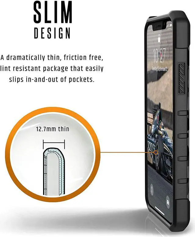 Alt view image 4 of 7 - UAG iPhone Xs / iPhone X [5.8-inch Screen] Pathfinder SE Camo Feather-Light Rugged [Midnight] Military Drop Tested iPhone Case