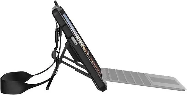 Alt view image 7 of 20 - UAG Designed for Microsoft Surface Go 4 / Surface Go 3 / Surface Go 2 / Surface Go Case 10.5" Plasma w/Hand Strap & Shoulder Strap Feather-Light Rugged Military Drop Tested Cover Ice