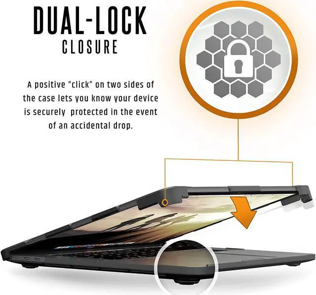 Alt view image 5 of 11 - UAG MacBook Pro 15-inch with Touchbar (4th Gen, 2016-2019) Feather-Light Rugged [Ice] Case