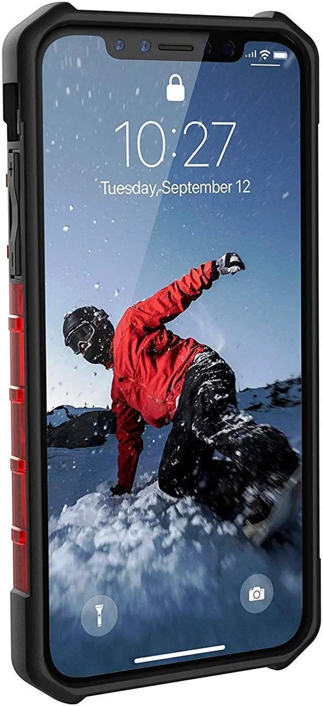 Alt view image 6 of 8 - UAG iPhone Xs / iPhone X [5.8-inch screen] Plasma Feather-Light Rugged [Magma] Military Drop Tested iPhone Case