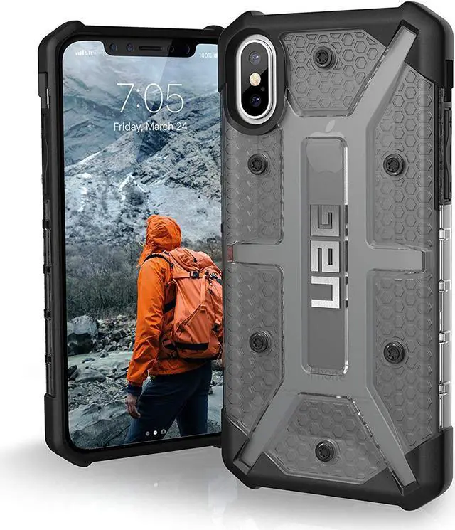 Main image of UAG iPhone Xs / iPhone X [5.8-inch Screen] Plasma Feather-Light Rugged [Ash] Military Drop Tested iPhone Case