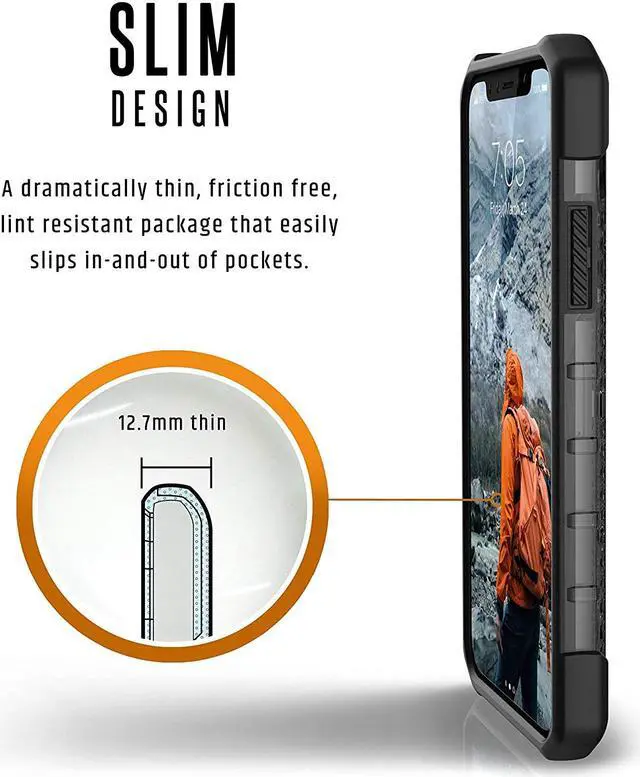 Alt view image 4 of 7 - UAG iPhone Xs / iPhone X [5.8-inch Screen] Plasma Feather-Light Rugged [Ash] Military Drop Tested iPhone Case