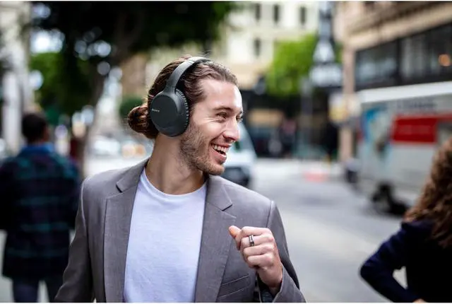 Alt view image 3 of 20 - Sony WH-CH710N Bluetooth Wireless Noise-Canceling Headphones (Black)
