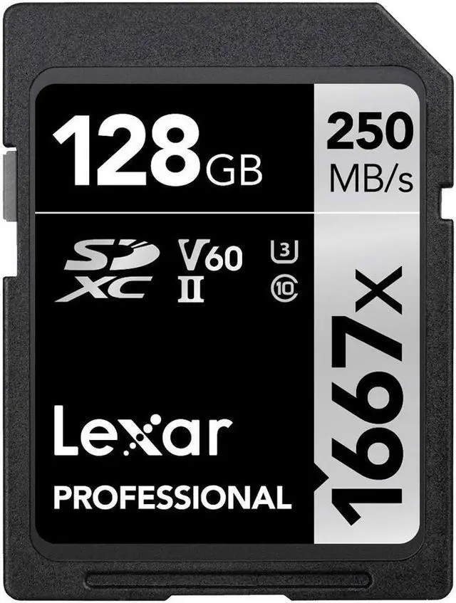 Alt view image 2 of 4 - Lexar Professional 1667x 128GB SDXC UHS-II Memory Card + Accessory Bundle