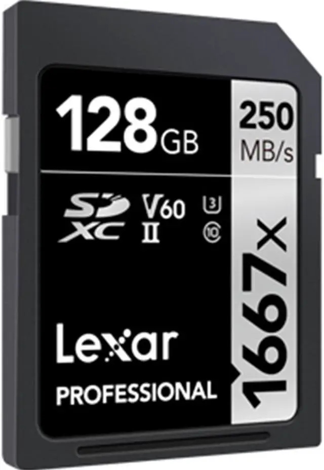 Alt view image 3 of 4 - Lexar Professional 1667x 128GB SDXC UHS-II Memory Card + Accessory Bundle