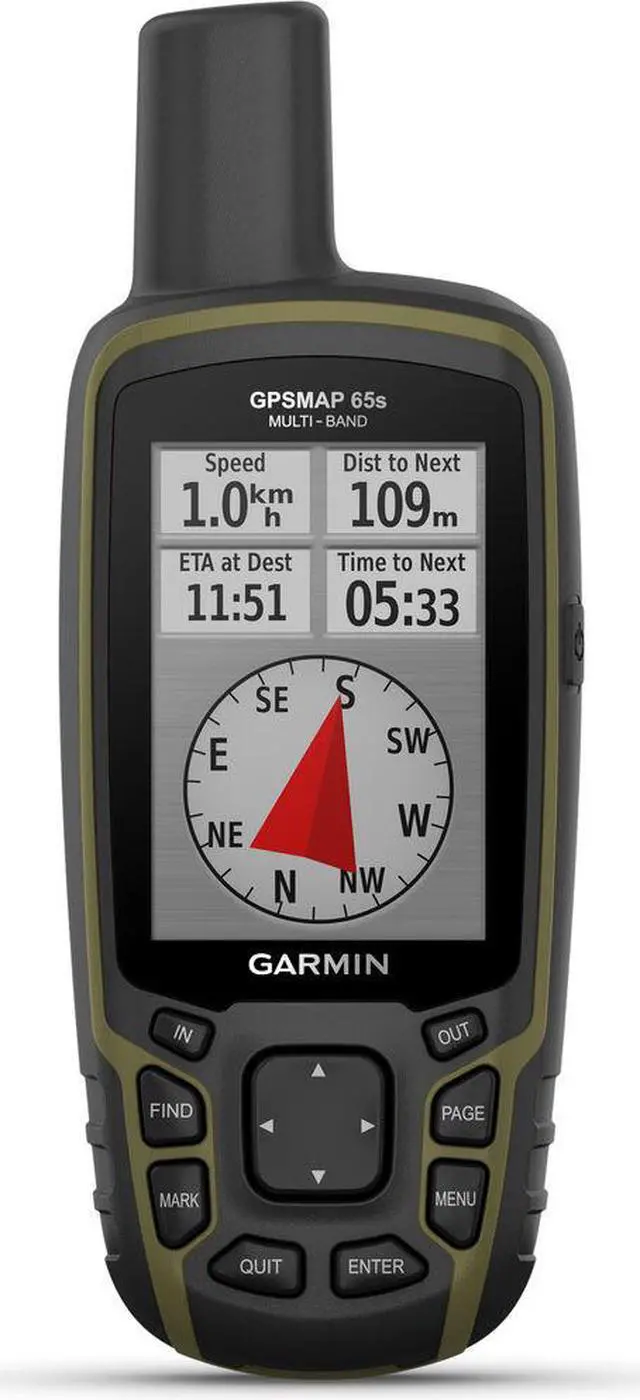 Alt view image 3 of 8 - Garmin GPSMAP 65s, Multi-Band/Multi-GNSS Handheld with Sensors