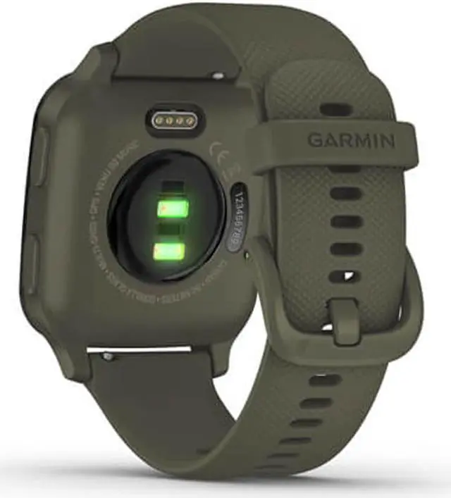 Alt view image 5 of 20 - Garmin Venu SQ Music Edition - Moss with Slate Bezel