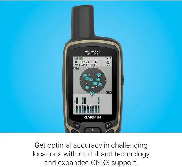 Alt view image 5 of 15 - Garmin GPSMAP 65, Multi-Band/Multi-GNSS Handheld
