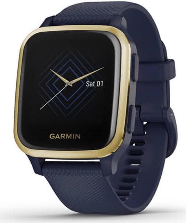 Garmin Venu SQ Music Edition - Navy with Light Gold Bezel - Newegg.ca