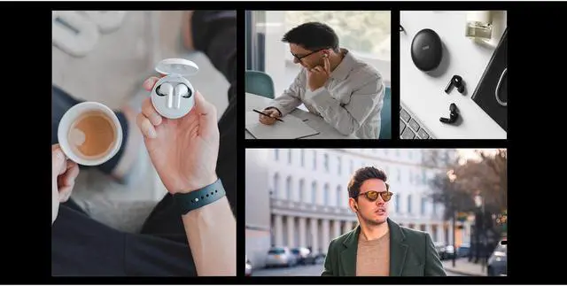 Alt view image 3 of 20 - LG TONE Free UVnano FN6 Wireless Earbuds w/ Meridian Audio - Black