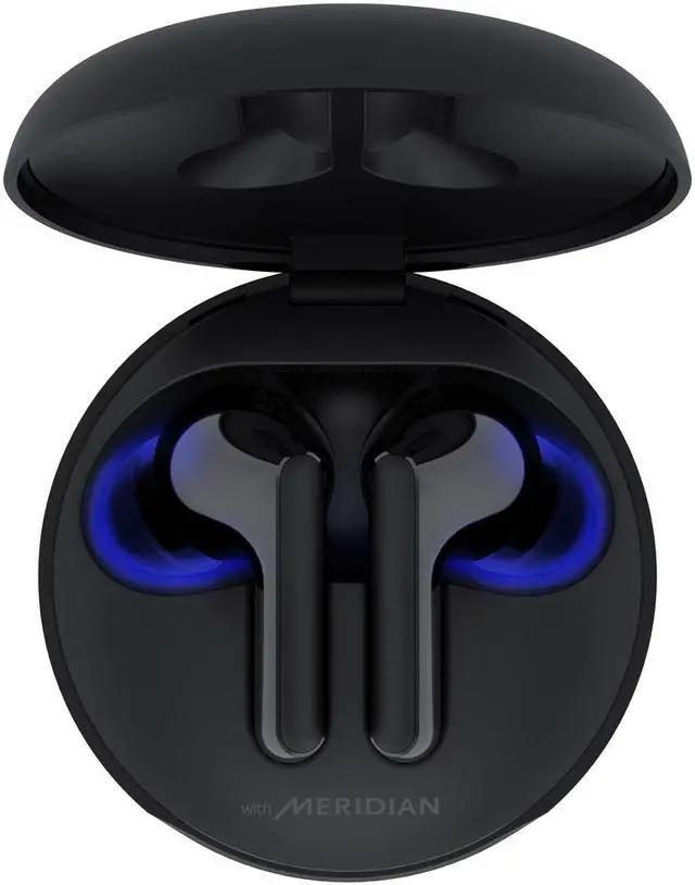 Alt view image 5 of 20 - LG TONE Free UVnano FN6 Wireless Earbuds w/ Meridian Audio - Black