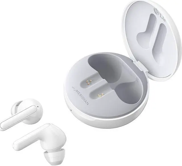 Alt view image 2 of 12 - LG TONE Free UVnano FN6 Wireless Earbuds w/ Meridian Audio - White