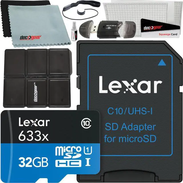 Main image of Lexar High-Performance 633x 32GB MicroSDHC UHS-I Memory Card + SD Adapter Bundle
