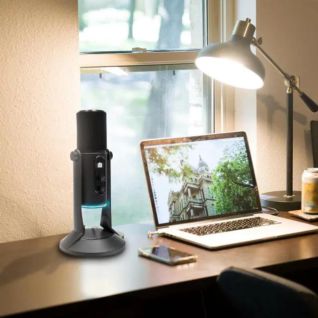 Alt view image 4 of 7 - Deco Gear PC Microphone for Gaming, Streaming, Music Recording, Virtual, USB Plug and Play