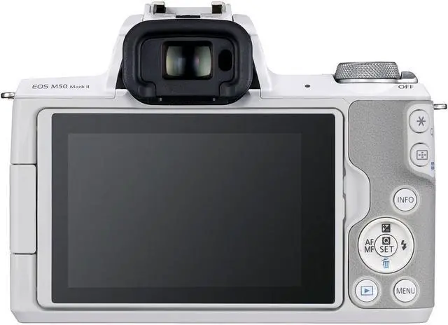 Alt view image 4 of 20 - Canon EOS M50 Mark II + EF-M 15-45mm is STM Kit White