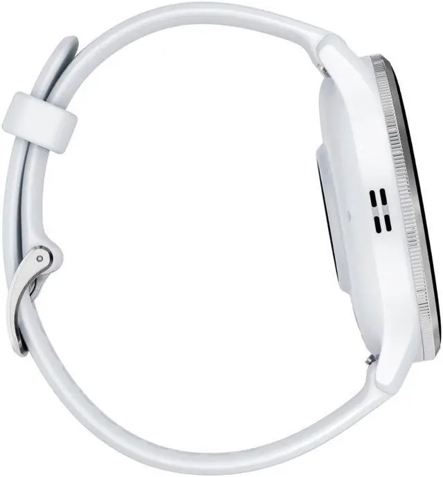 Alt view image 6 of 7 - Garmin Venu 3 GPS Smartwatch Silver Steel Bezel w/ Whitestone Case +Accessories Kit