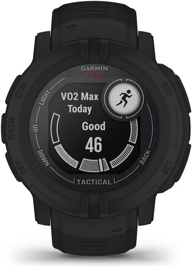 Alt view image 7 of 7 - Garmin Instinct 2 Solar Smartwatch Tactical Edition Black with 2 Year Warranty