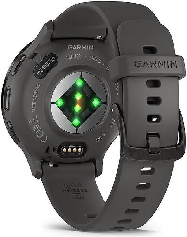 Alt view image 7 of 7 - Garmin Venu 3S Fitness GPS Smartwatch Steel Bezel w/ Pebble Gray Case + Warranty Kit