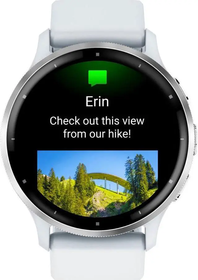 Alt view image 3 of 7 - Garmin Venu 3 Fitness GPS Smartwatch Silver Steel Bezel w/Whitestone Case +Warranty Kit