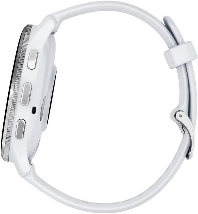 Alt view image 7 of 7 - Garmin Venu 3 Fitness GPS Smartwatch Silver Steel Bezel w/Whitestone Case +Warranty Kit