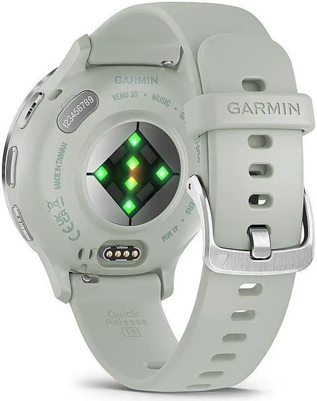 Alt view image 11 of 13 - Garmin Venu 3S, Silver Stainless Steel Bezel with Sage Gray Case and Silicone Band | Smart Watch 010-02785-01