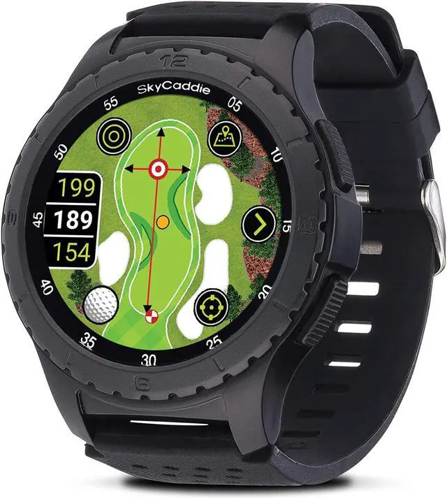 Alt view image 2 of 7 - SkyCaddie LX5 GPS Golf Watch with Touchscreen Display and HD Color - Black