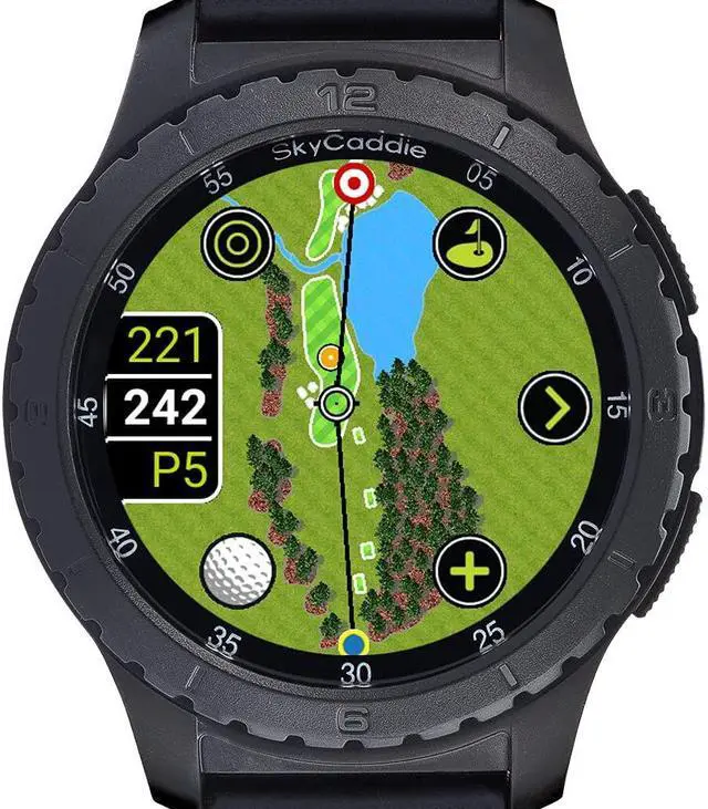 Alt view image 7 of 7 - SkyCaddie LX5 GPS Golf Watch with Touchscreen Display and HD Color - Black