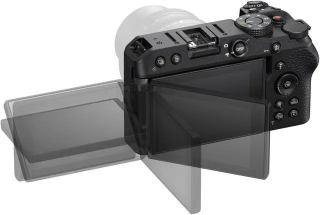 Alt view image 5 of 7 - Nikon Z 30 Mirrorless Camera 4K DX Body Kit + Deco Gear Backpack +LED Accessory Bundle