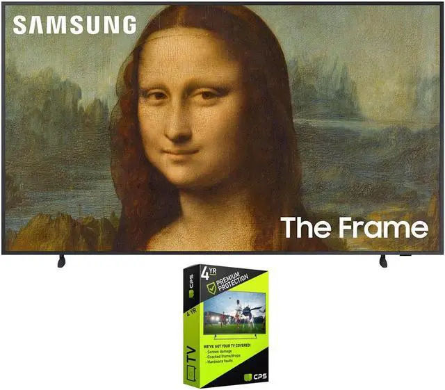Main image of Samsung 32" The Frame QLED 4K UHD Quantum HDR Smart TV 2022 with 4 Year Warranty