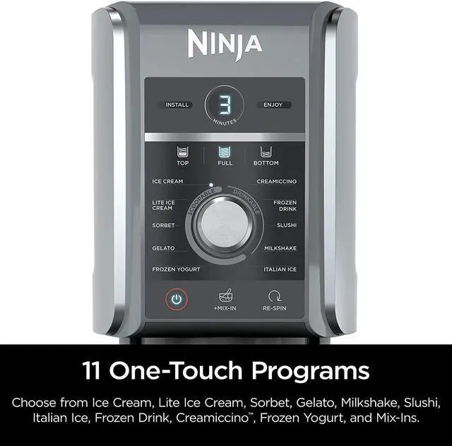 Alt view image 3 of 7 - Ninja CREAMi Deluxe 11-in-1 XL Ice Cream Maker, Silver (NC501) -