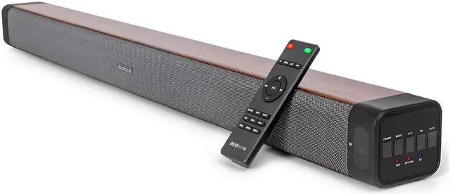 Alt view image 2 of 7 - Deco Gear 60W 2.0 Channel Soundbar w/ Built-in Dual Subwoofers w/ Warranty Bundle