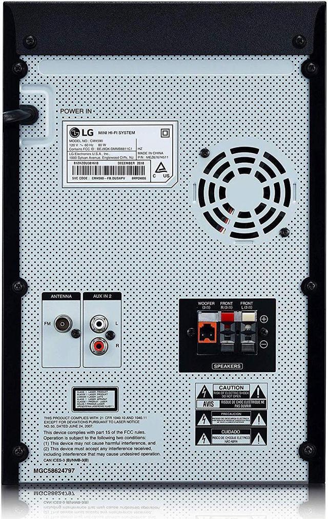 Alt view image 19 of 20 - LG CM4590 XBOOM 2.1ch Mini Shelf System with Subwoofer and Bluetooth® - Black