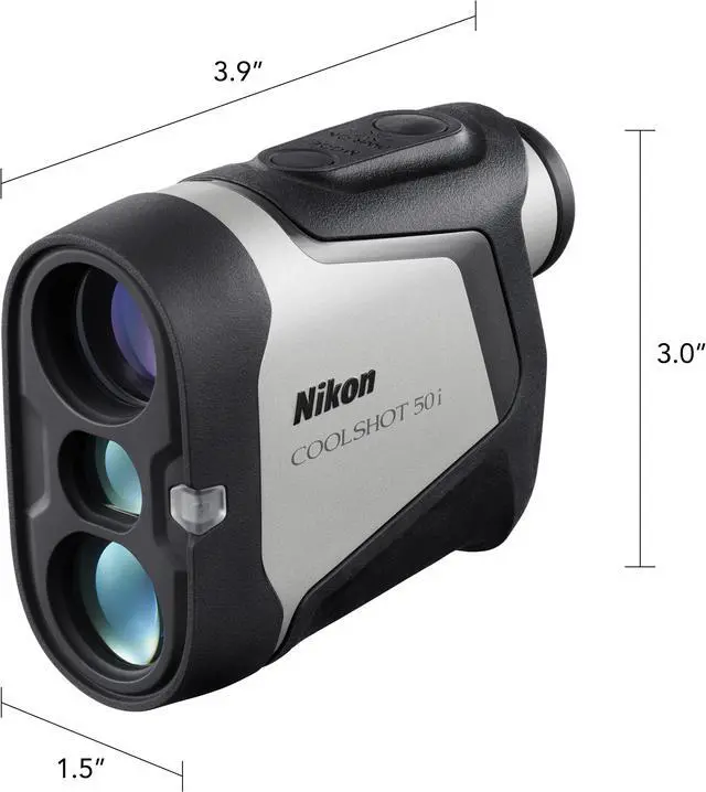 Alt view image 6 of 19 - Nikon CoolShot 50i Golf Laser Rangefinder (6x22) (Black/Grey)