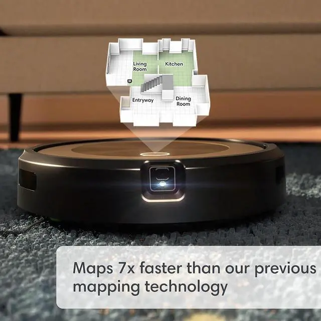 Alt view image 5 of 7 - iRobot Roomba j9+ Robot Vacuum with Clean Base Auto Empty Base