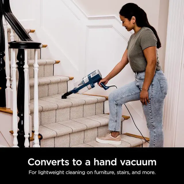 Alt view image 6 of 12 - Shark HZ3002 Stratos Ultralight Corded Stick Vacuum w/ DuoClean PowerFins -