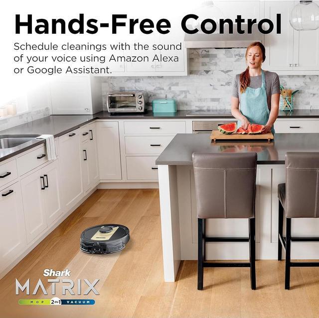Alt view image 2 of 7 - Shark Matrix 2-in-1 Robot Vacuum/Mop with Sonic Mopping, RV2410WD -