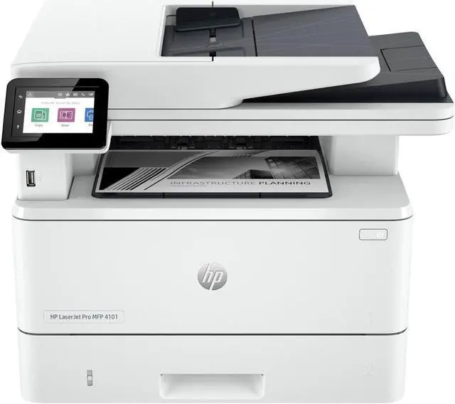 Alt view image 5 of 11 - HP LaserJet Pro 4101fdw Wireless Laser Multifunction Printer Monochrome 2Z619F