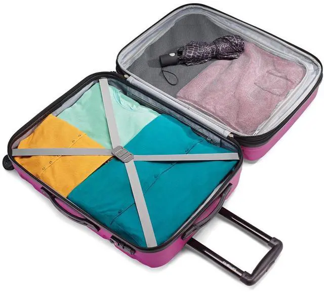 Alt view image 4 of 7 - Samsonite Omni Hardside Luggage Nested Spinner Set (20"/24"/28") Radiant Pink (68311-0596)