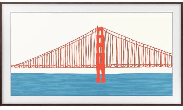 Alt view image 16 of 20 - Samsung Customizable Bezel for Samsung The Frame 50" (Modern Brown)
