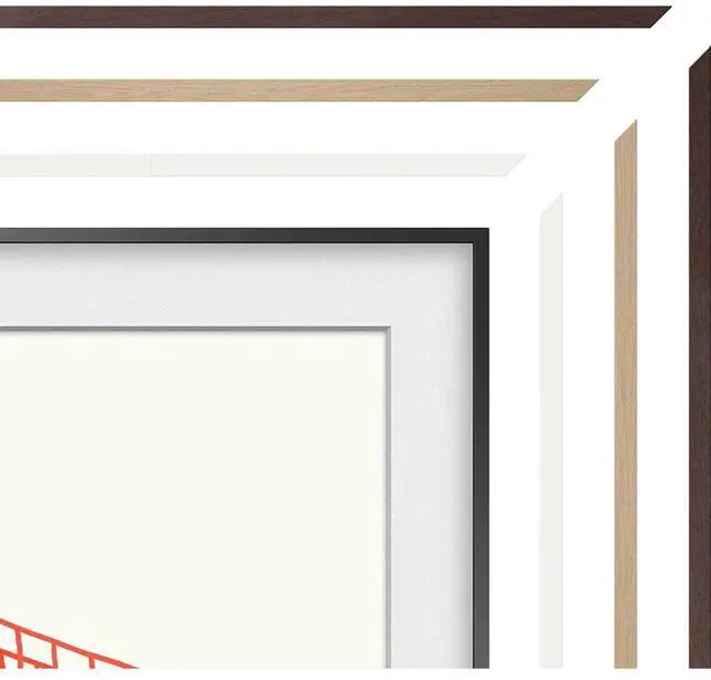 Alt view image 20 of 20 - Samsung Customizable Bezel for Samsung The Frame 65" (Modern White)