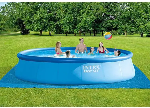 Alt view image 18 of 20 - Intex 26175EH 18' x 48" Inflatable Round Outdoor Above Ground Swimming Pool Set