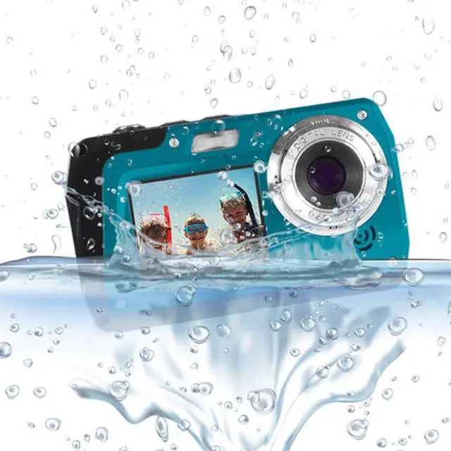 Alt view image 10 of 15 - Minolta MN40WP-BL 48.0-Megapixel Waterproof Digital Camera (Blue)