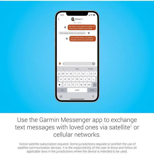 Alt view image 10 of 12 - Garmin inReach Messenger Satellite Communicator