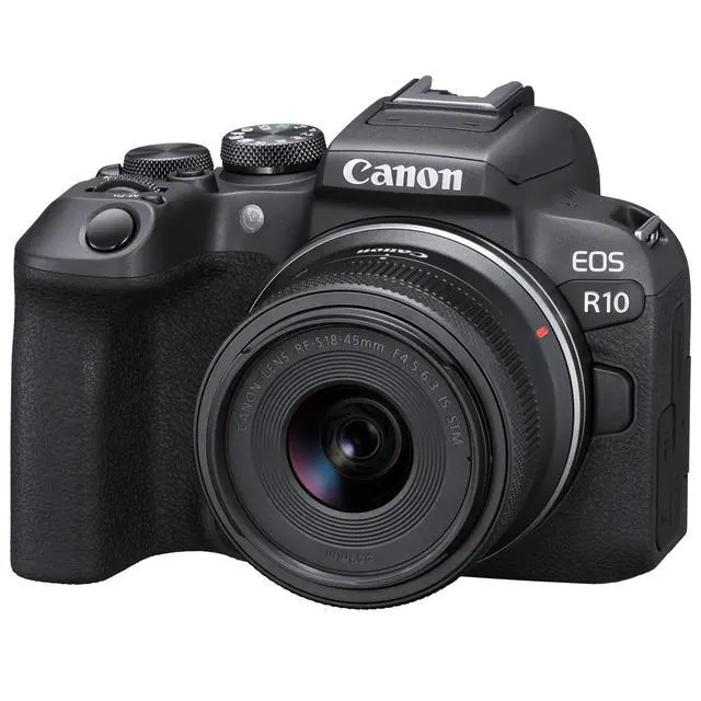 Alt view image 2 of 7 - Canon EOS R10 Mirrorless Camera with RF-S 18-45mm F4.5-6.3 IS STM Lens Kit Pro Bundle