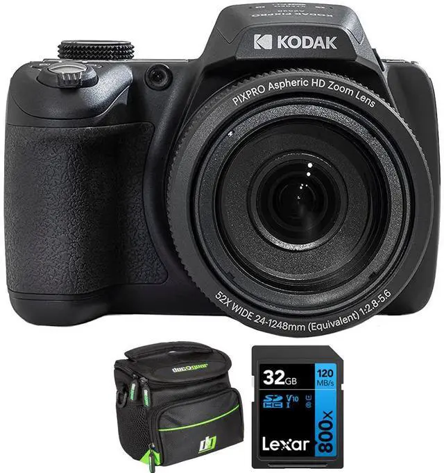 Main image of Kodak PIXPRO AZ528 16.4 Megapixel Compact Camera + Bag + Lexar 32GB Memory Card