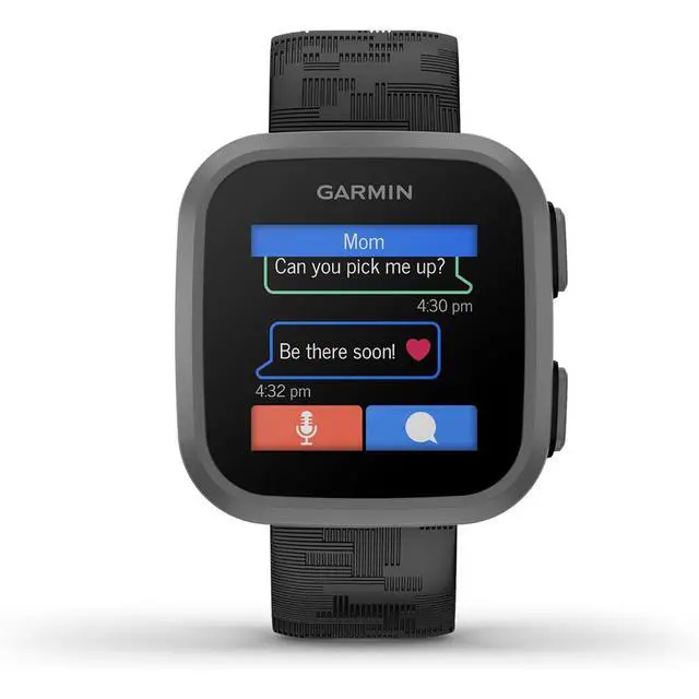 Alt view image 4 of 7 - Garmin Bounce Kids Smartwatch, Black Camo w/ Converter Adapter + 2 Yr Warranty Bundle