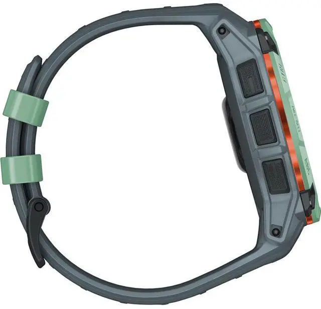Alt view image 5 of 7 - Garmin Instinct 3 50mm GPS Smartwatch, Neo Tropic w/ Twilight Band + Accessories Bundle