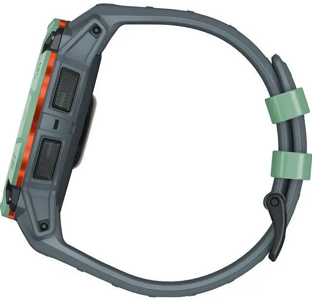 Alt view image 6 of 7 - Garmin Instinct 3 50mm GPS Smartwatch, Neo Tropic w/ Twilight Band + Accessories Bundle