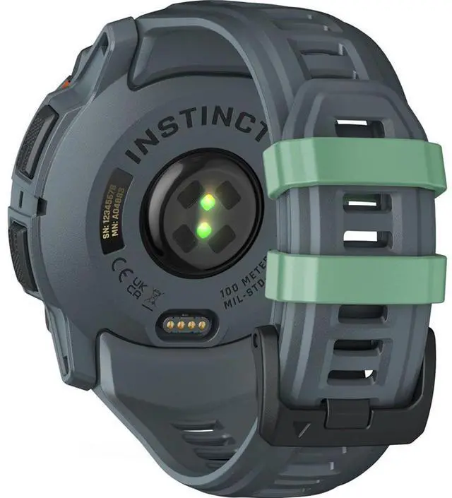 Alt view image 7 of 7 - Garmin Instinct 3 50mm GPS Smartwatch, Neo Tropic w/ Twilight Band + Accessories Bundle